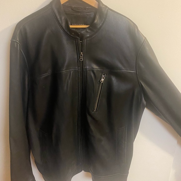 Banana Republic Jackets & Coats Xl Mens Banana Republic Leather